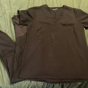 Maternity Black scrub set by mandala